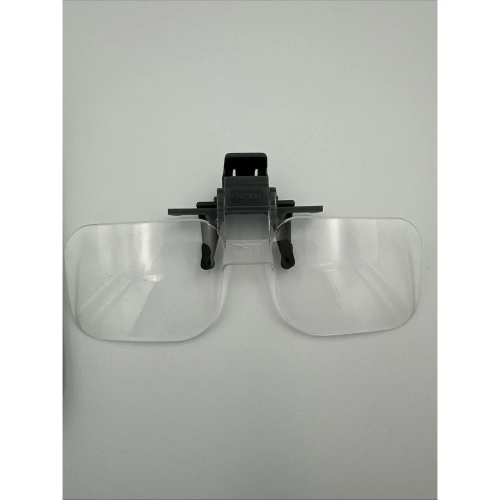 Carson Clip And Flip, Clip-On, Flip-Up Magnifying Lenses For Fly Tying, Reading